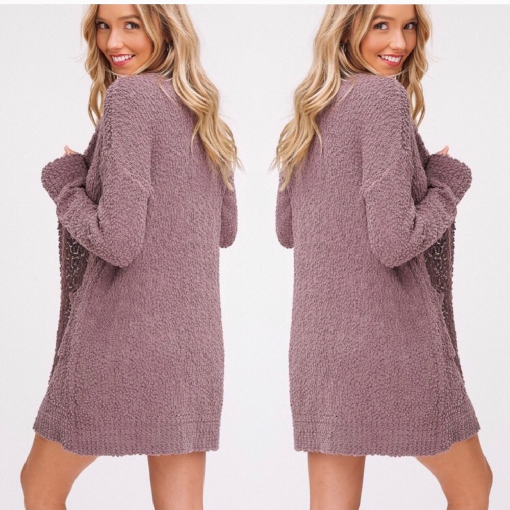 SUPER SOFT MOCHA MUST HAVE CARDIGAN - Picture 3 of 4